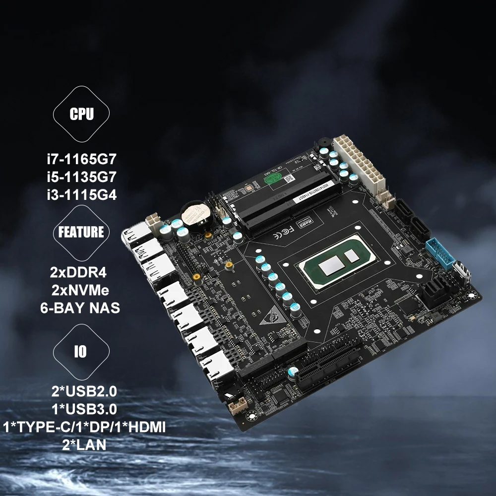Nas Motherboard ITX Set Onboar - Nas Motherboard 8 Sata Mini Itx ulasan dan harga