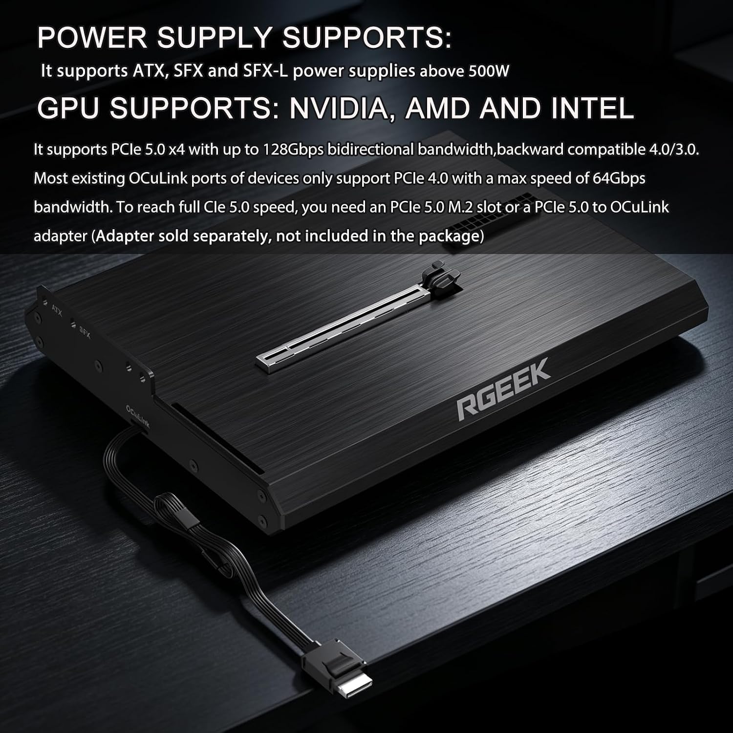OCuLink eGPU Dock PCIe 5.0 x4  - Oculink Egpu Mini Pc ulasan dan harga